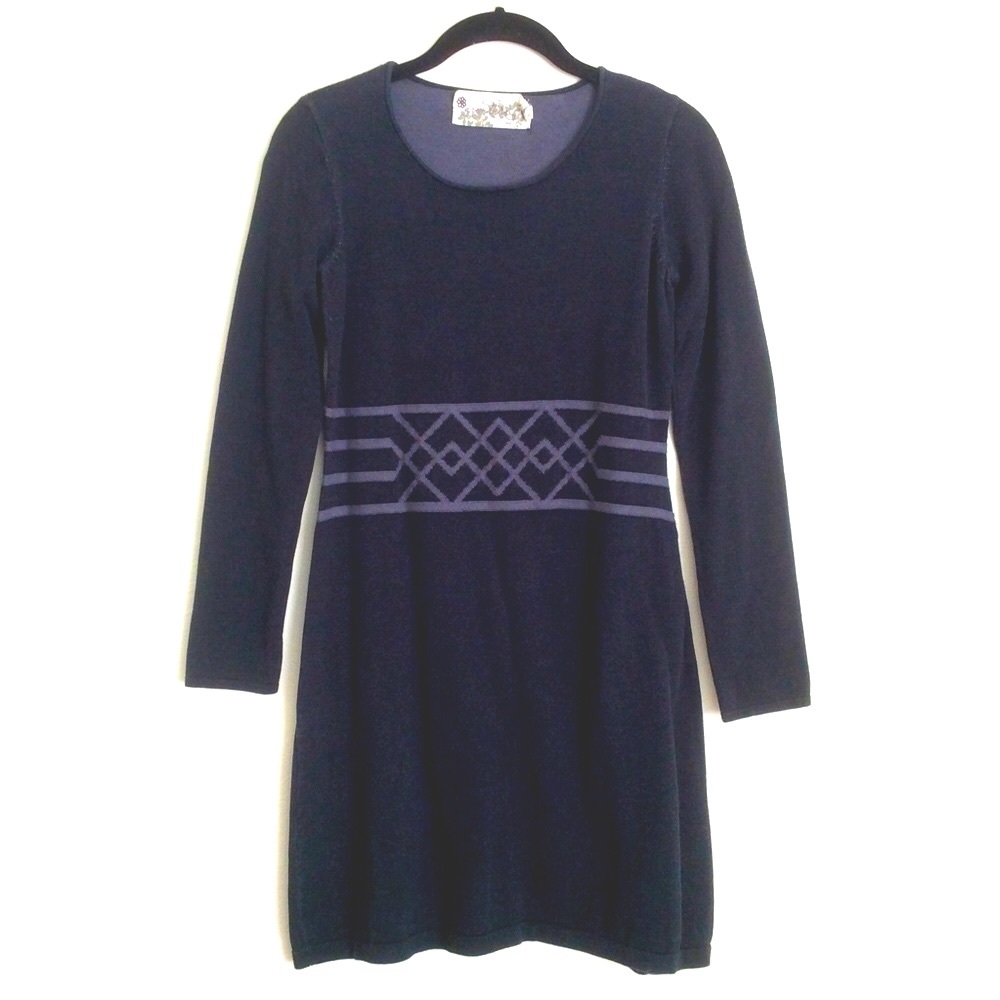 Aventura Nordic Design 100% Organic Cotton Sweater Dress Sz S